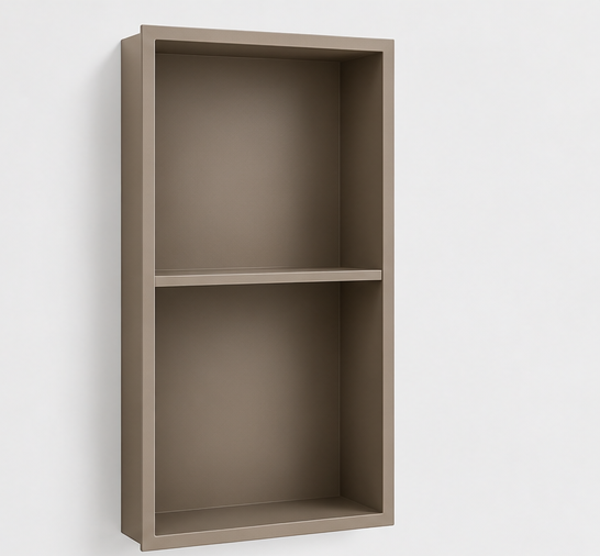 Recessed Matte Greige Wall Niche Box – 30 × 60 cm