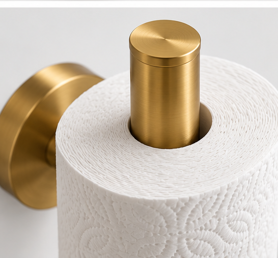 Compact Spare Toilet Paper Holder for 2 Rolls